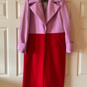 River Island Pink and Red Coat
